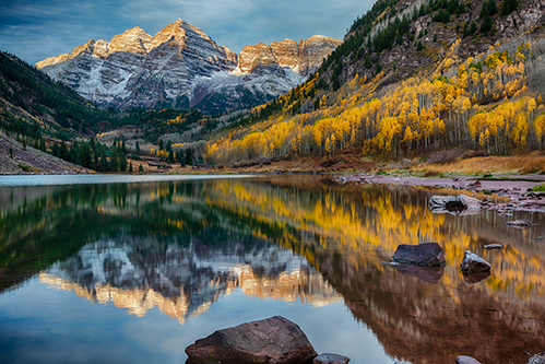 Maroon Lake - Fall Colors Reflection