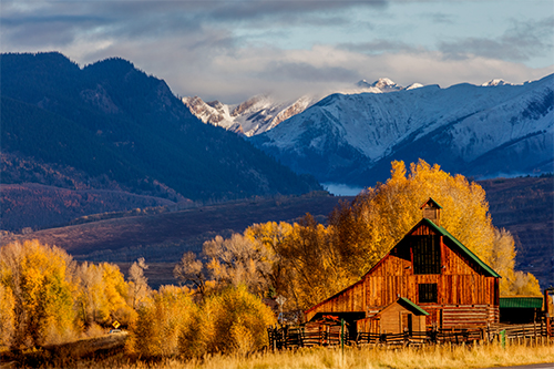Colorado Lodge in Fall